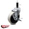 Service Caster 4 Inch Thermoplastic Rubber Wheel 1 Inch Expanding Stem Caster with Brake SCC-EX05S410-TPRS-SLB-1 - alternate 1